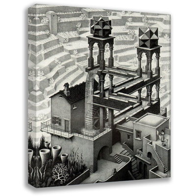 The Waterfall by M.C.Escher Gallery Wrapped Canvas