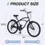 Vélo de plage 7 vitesses à 7 vitesses et 26 couleurs pour hommes