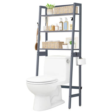 Toilet Paper Holder Shelf Wc Roll Wall Mount Wood Floating Rack for  Bathroom With Shelf 