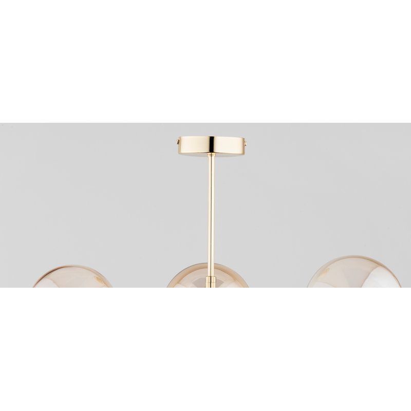 Ambrister 6 - Light Chandelier, Gold, Gold