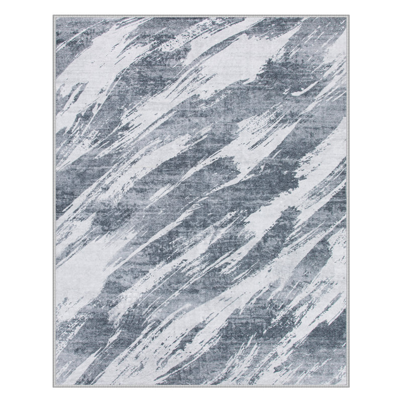 Tapis abstrait lavable abstrait - Tapis moderne doux avec envers antidérapant pour le salon, la chambre à coucher et la décoration intérieure