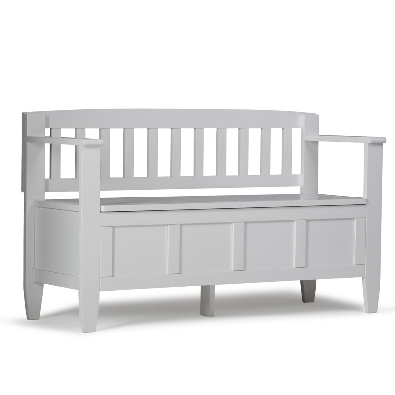 Banc de rangement pour hall d'entrée Brooklyn, White
