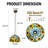 Tiffany Style Sunflower Pendant Lamp, Wall-mounted Control