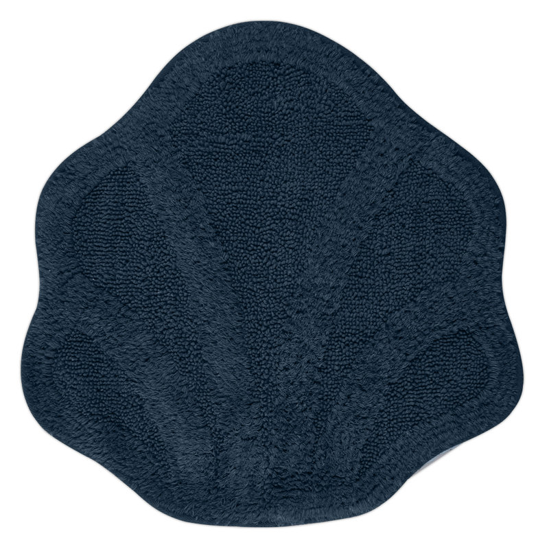 Atkin Cotton Non-Slip Non-Slip Bath Mat, Silver