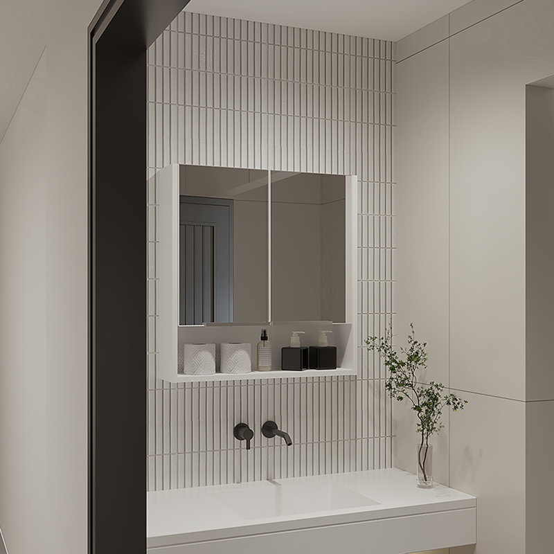 Judson Bathroom Cabinet, Gray