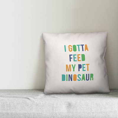 Textual Throw Pillow