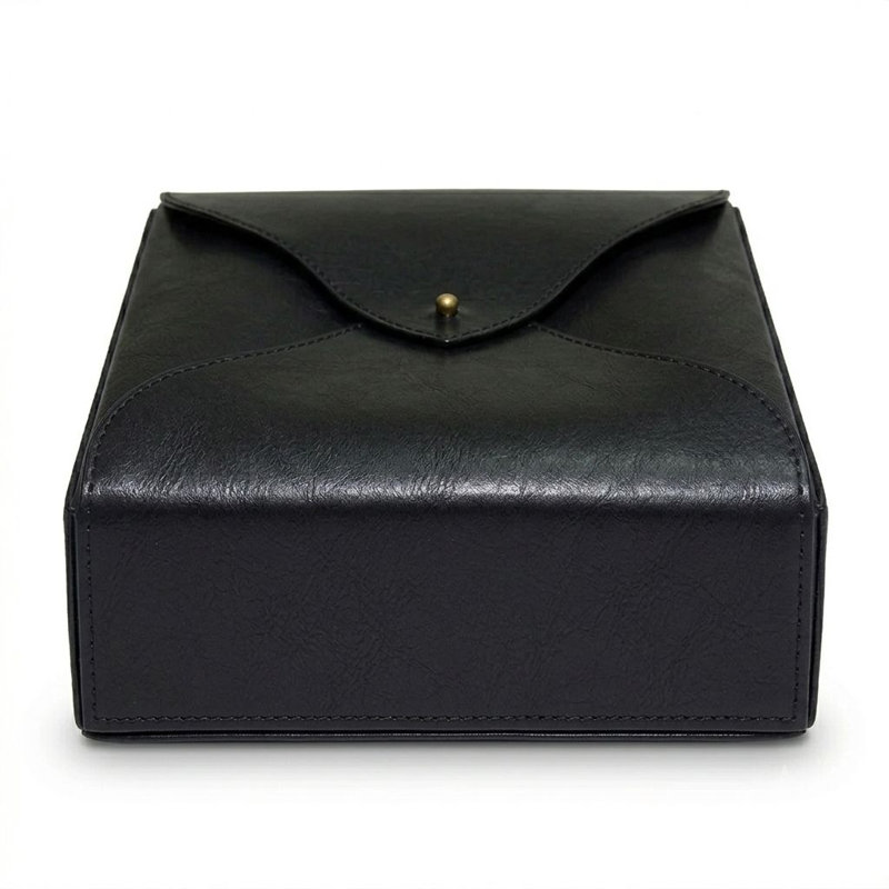 Boîte à bijoux en cuir pour elle, Noir, noir, noir, noir