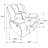 Camila Upholstered Glider Recliner Chair White-1181146863