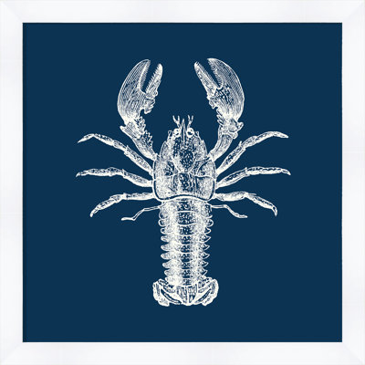 " Lobster In Blue Reverse "
