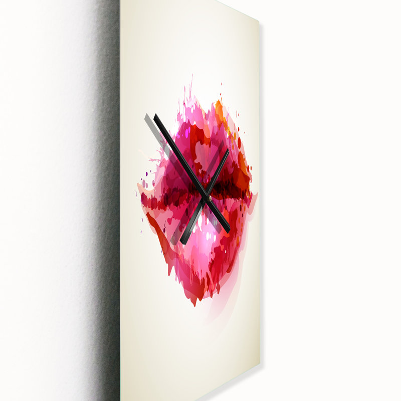 Horloge murale rouge, Grand