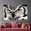 Affiche sur toile de style campagnard personnalisé à motif de hibou parfaite pour les cadeaux et la décoration murale en toile de coton