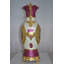Vase de décoration or blanc et rose - Taille: L 15 po x l 9 po x H 28 po.