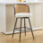 Cane Back Swivel Upholstered Stool-310099302-310099303-323371336