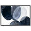 Art mural encadré «Overlaping Blues I» par Art Remedy, cadre doré, 54 x 36-293876751-293876740