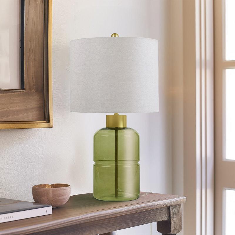 Gracie Mills Rylee Glass Table Lamp