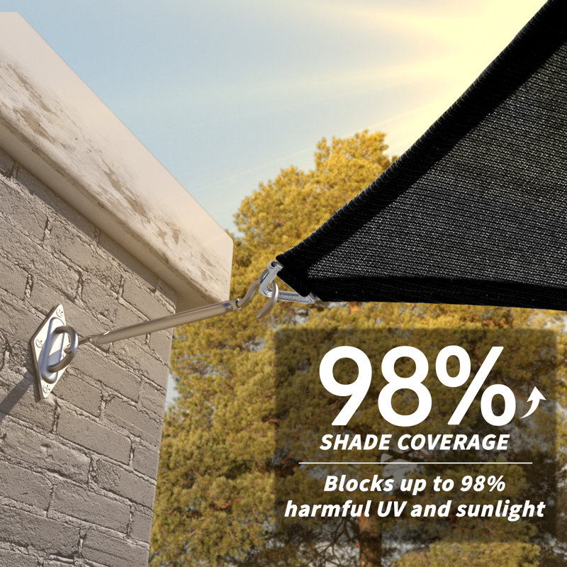 Voile d'ombrage Royal Shade Triangle Pro Ring, Noir, noir, noir, noir, 30 pi x 30 pi x 30 pi