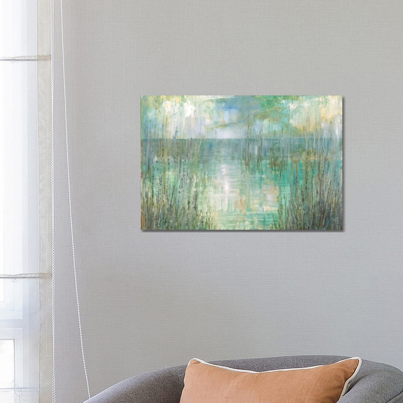 Morning Reflection by Ruane Manning - Painting on Canvas, Wrapped Canvas, 66.04 cm H x 45.72 cm W x 1.91 cm D