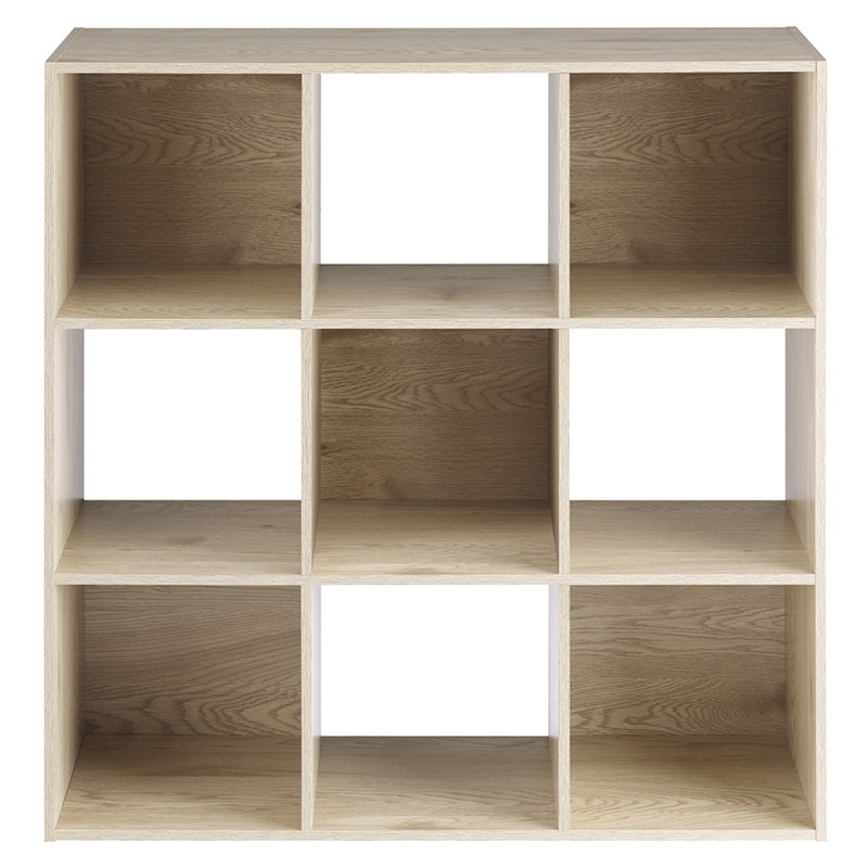 9-SECTION CUBE ORGANIZER-WHITE OAK, White Oak