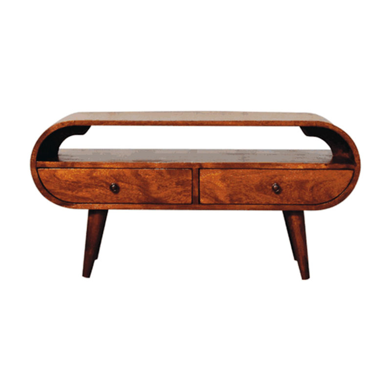 Crédence de rangement en bois massif l 35,43 po Bremble