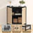 Jillesa Modern Rattan 2-Door Sideboard Accent Storage Cabinet with Sturdy Metal Legs,31in L-317041009