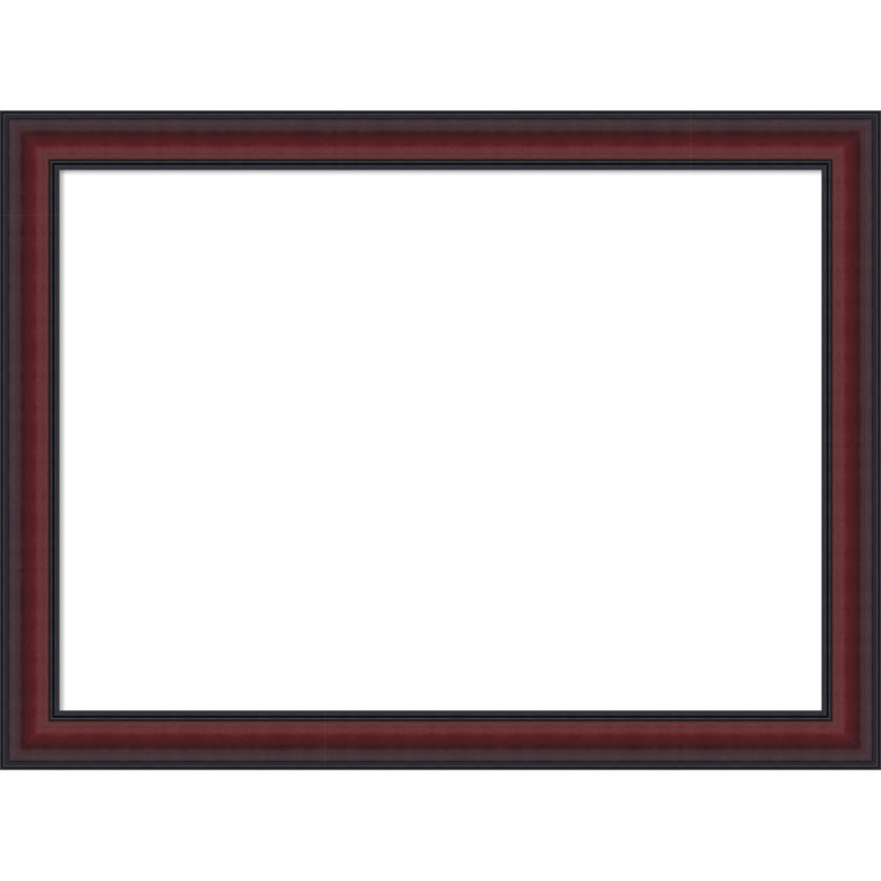 Tableau magnétique effaçable à sec avec cadre en cerisier Dalat, H 24 po x l 32 po