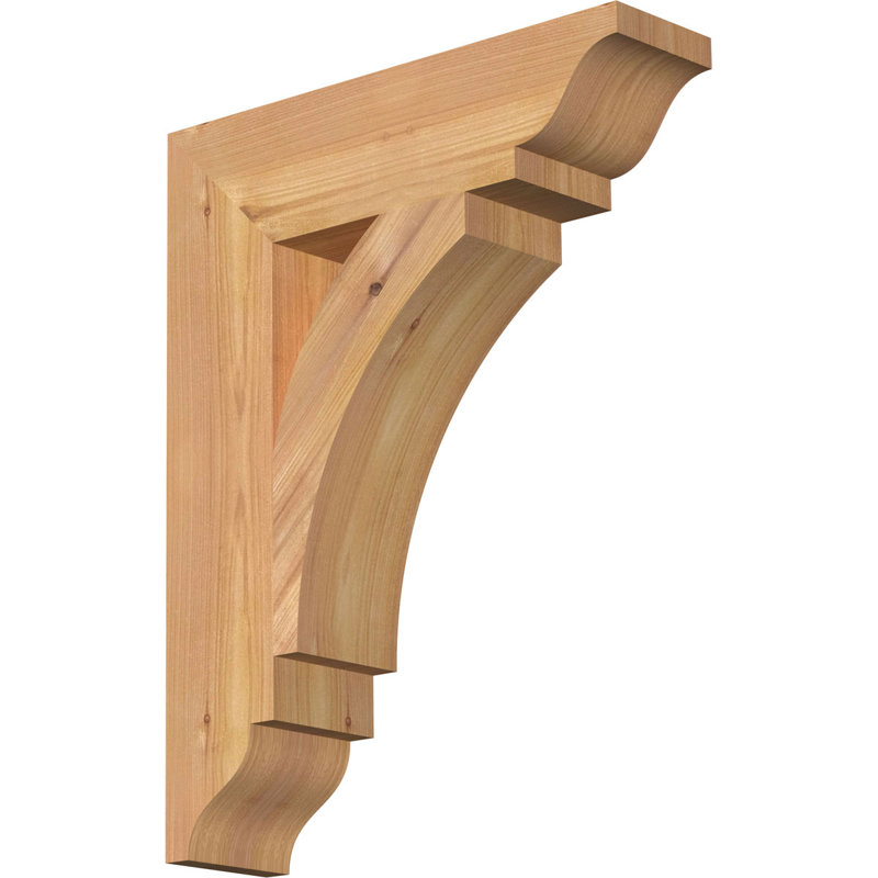 Support traditionnel Thorton, Cèdre rouge, H 18 po x l 3,5 po x P 14 po