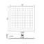 Devon Sharp Nozzles Shower Head - Wall Or Ceiling Mount - 12" Stainless Steel/Brushed Stainless Steel-65516756