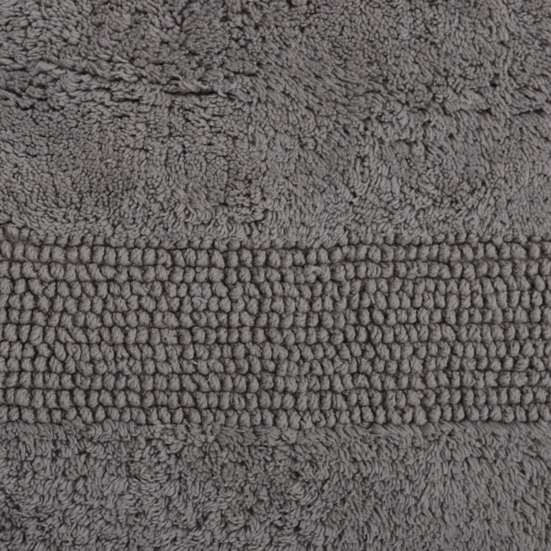 Cotton Bath Rug, Gray