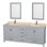 Sheffield 79" Double Bathroom Vanity Base Only