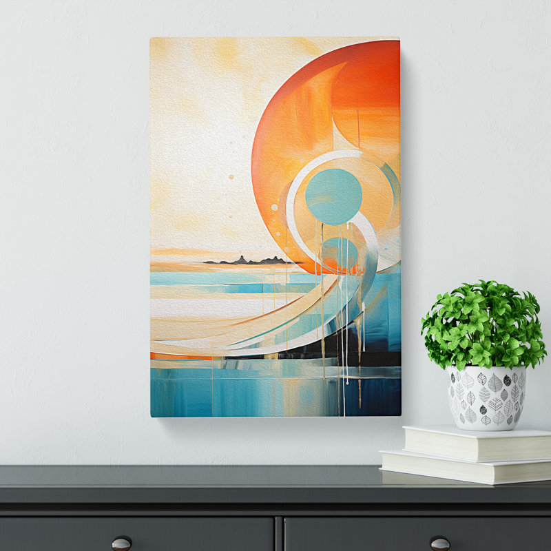 Beach Abstract - Wrapped Canvas Print, 60cm H x 40cm W x 3cm D