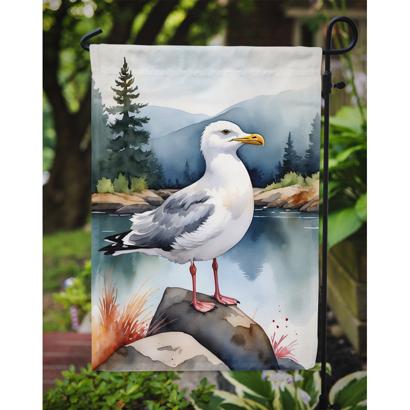 Drapeau de jardin Surfbird Bird, Goéland argenté