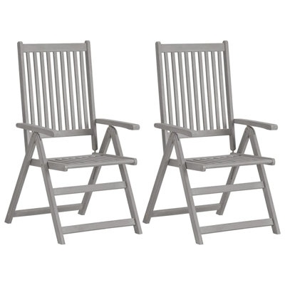 Chaise de patio avec coussin en teck