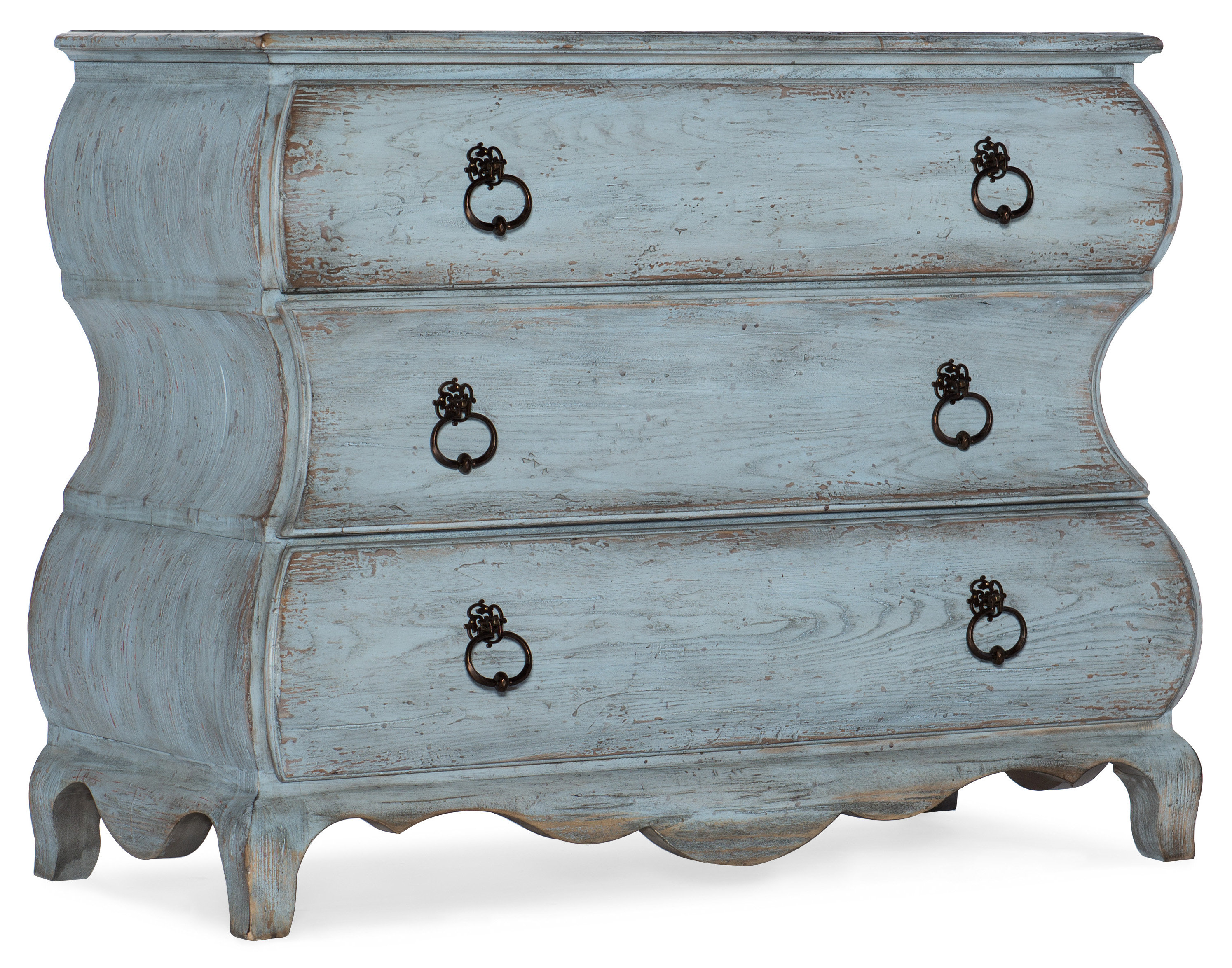 Hooker Furniture Beaumont 3 - Drawer Bachelor's Chest in Blue & Reviews | Wayfair