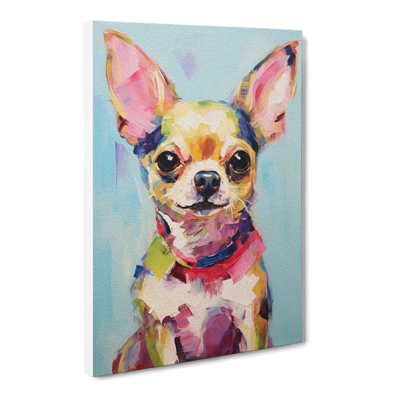 Chihuahua Gestural - No Frame Print, 76cm H x 50cm W x 3cm D