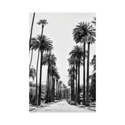 Black California Series - Beverly Hills - Wrapped Canvas Print