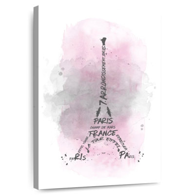 Lilie Eiffel Tower In Pink