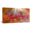 Sunlight Over Small Red Flowers - Reproduction de photo sur toile tendue-19241379