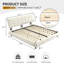 Lit plateforme capitonné en chenille - Relaxation et stabilité dans un grand lit