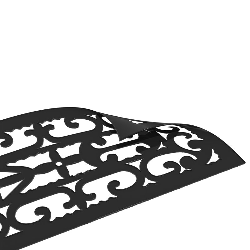 Tapis d'escalier antidérapants pour marches en bois - Tapis de couloir décoratif robuste avec poignée antidérapante - Tapis d'extérieur en caoutchouc