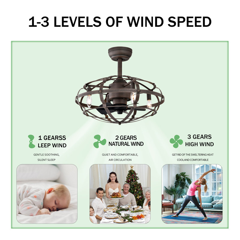 Ventilateur de plafond intérieur avec télécommande Best and Sells