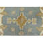 Tapis oriental bleu en laine noué à la main 5 pi 1 po x 8 pi Oushak