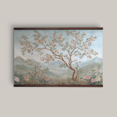 Art mural arbre de vie très grand rétro chinois - toile murale botanique