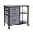 Mobile Metal File Cabinet With 3 Fabric Drawers And 2 Open Shelves-131776782