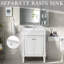 Meuble-lavabo 24 po avec lavabo supérieur-112031654
