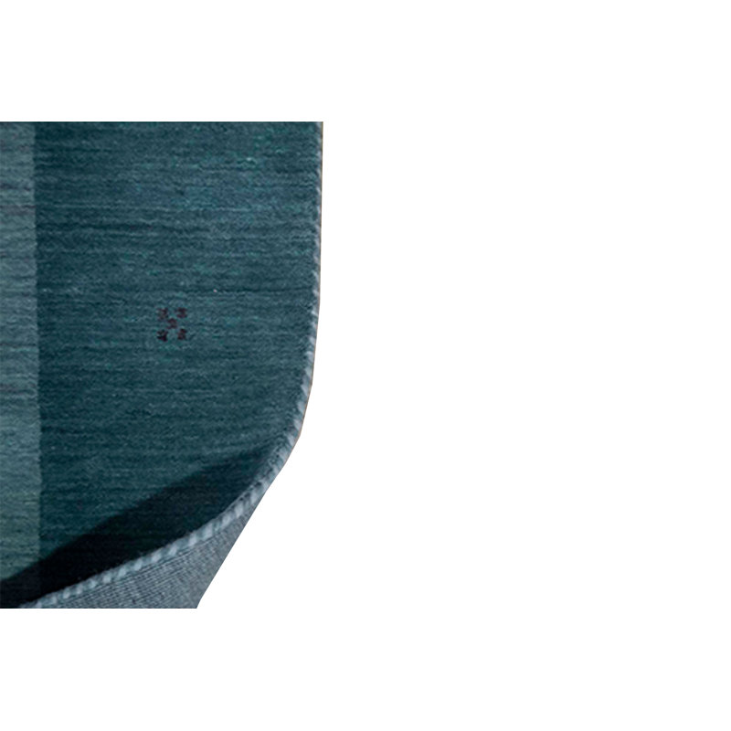 Gabbeh Wool Area Rug in Dark Green/Green