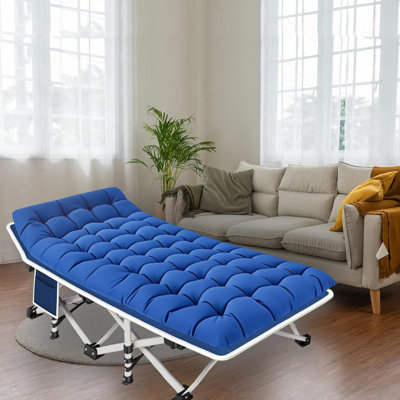 Paquet de 2 lit de camping avec matelas confortable Lit de bébé pour 2 personnes Lit de bébé Lit pliant avec sac de transport Lit de camping robuste pour les voyages à l'extérieur