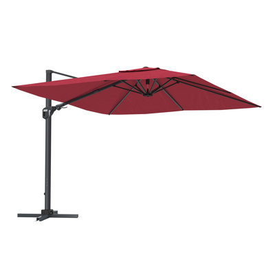 Aleksandrs 130'' Outdoor Square Cantilever Umbrella