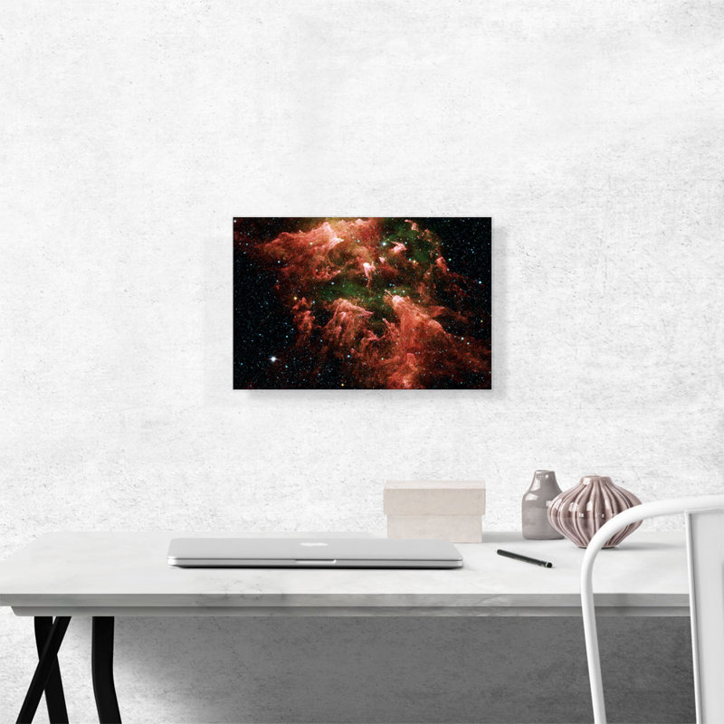 Carinae Nebula Hubble Telescope NASA - Reproduction de photo sur toile tendue, H 12 po x l 18 po x P 0,75 po