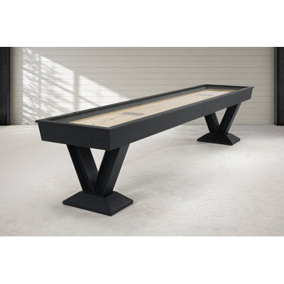 Savant Shuffleboard Table in Black Ash