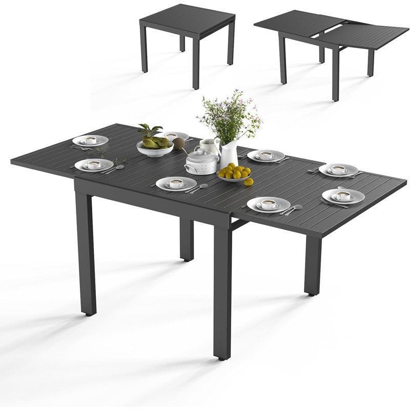 Aluminum Expandable Patio Dining Table